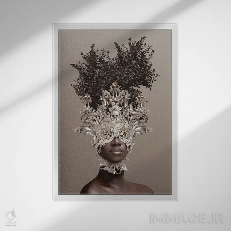 تابلو دکوراتیو آئترنوم اثر جردن مارشاند - نمای قابدار سفید