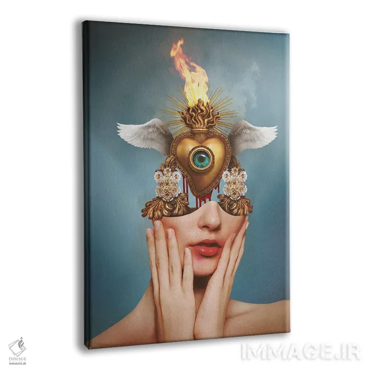 تابلو دکوراتیو شور قلب های شما اثر جردن مارشاند - نمای پرسپکتیو محصول