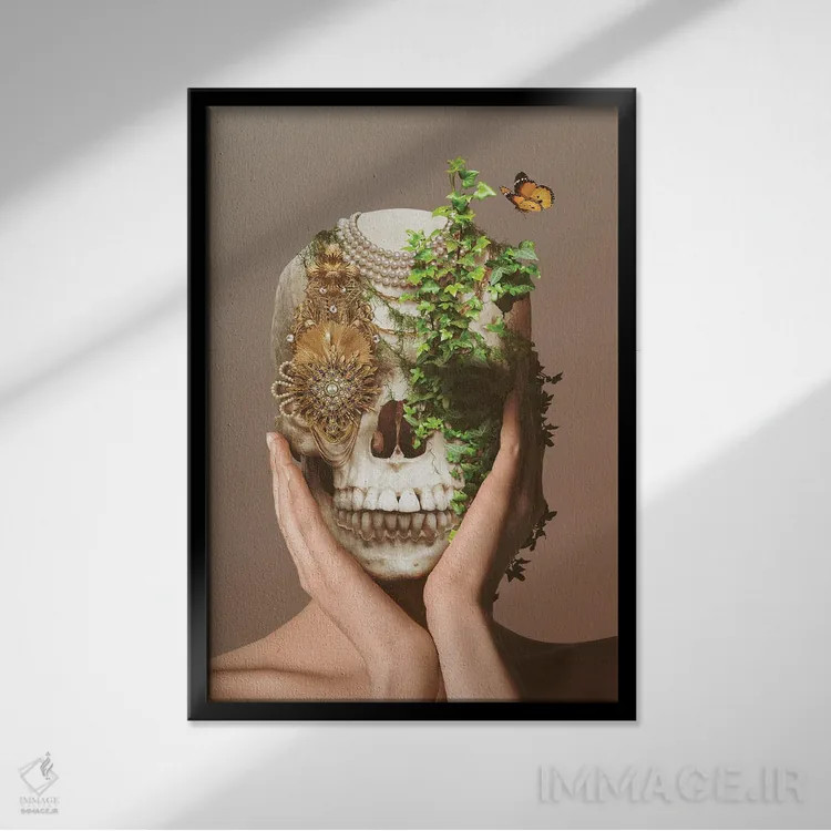 تابلو دکوراتیو یادگار اثر جردن مارشاند - نمای قابدار مشکی