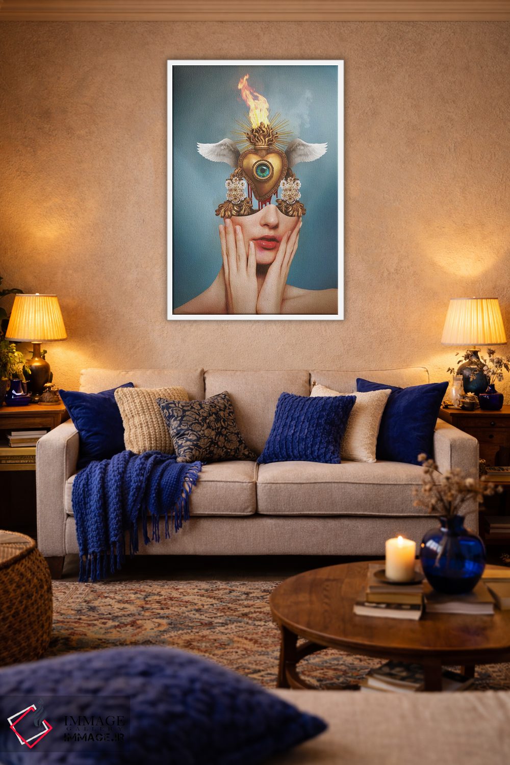 تابلو دکوراتیو شور قلب های شما اثر جردن مارشاند - D3W