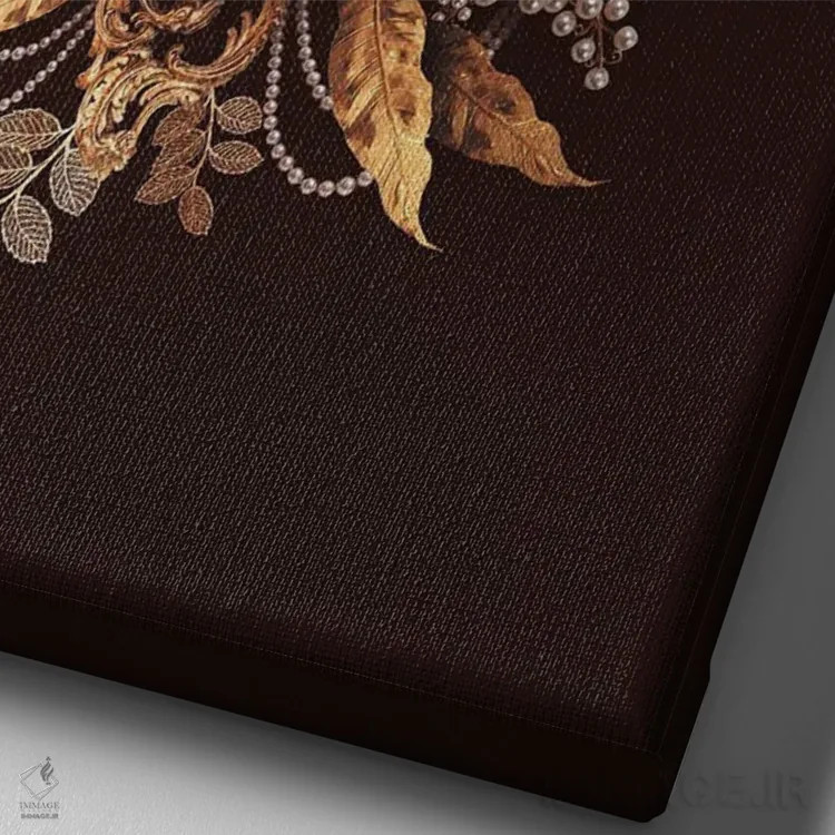 تابلو دکوراتیو بدون عنوان اثر جردن مارشاند - نمای نزدیک بافت بوم