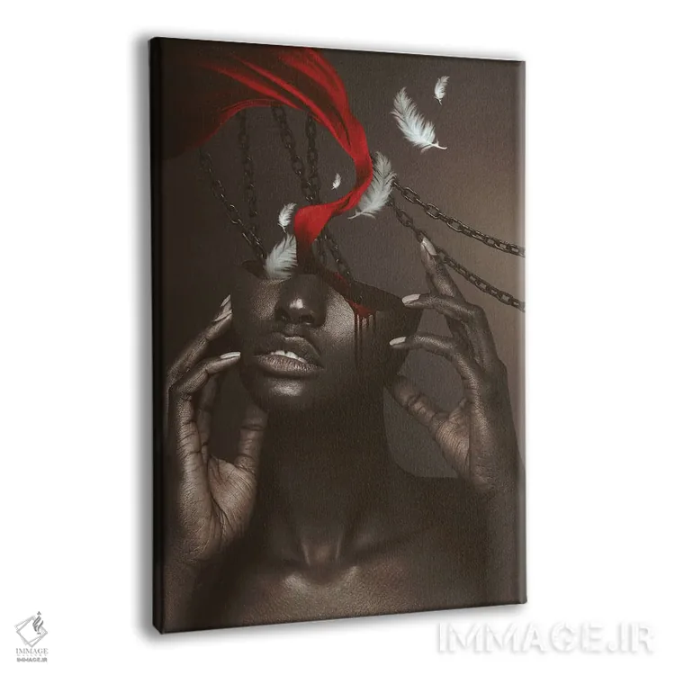 تابلو دکوراتیو زنجیرها اثر جردن مارشاند - نمای پرسپکتیو محصول