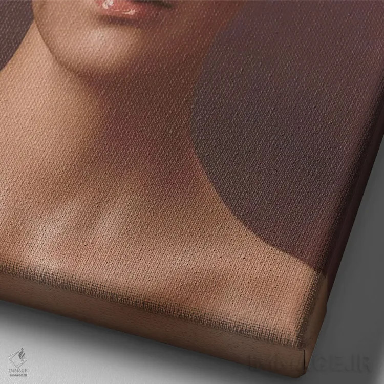 تابلو دکوراتیو والکیری اثر جردن مارشاند - نمای نزدیک بافت بوم