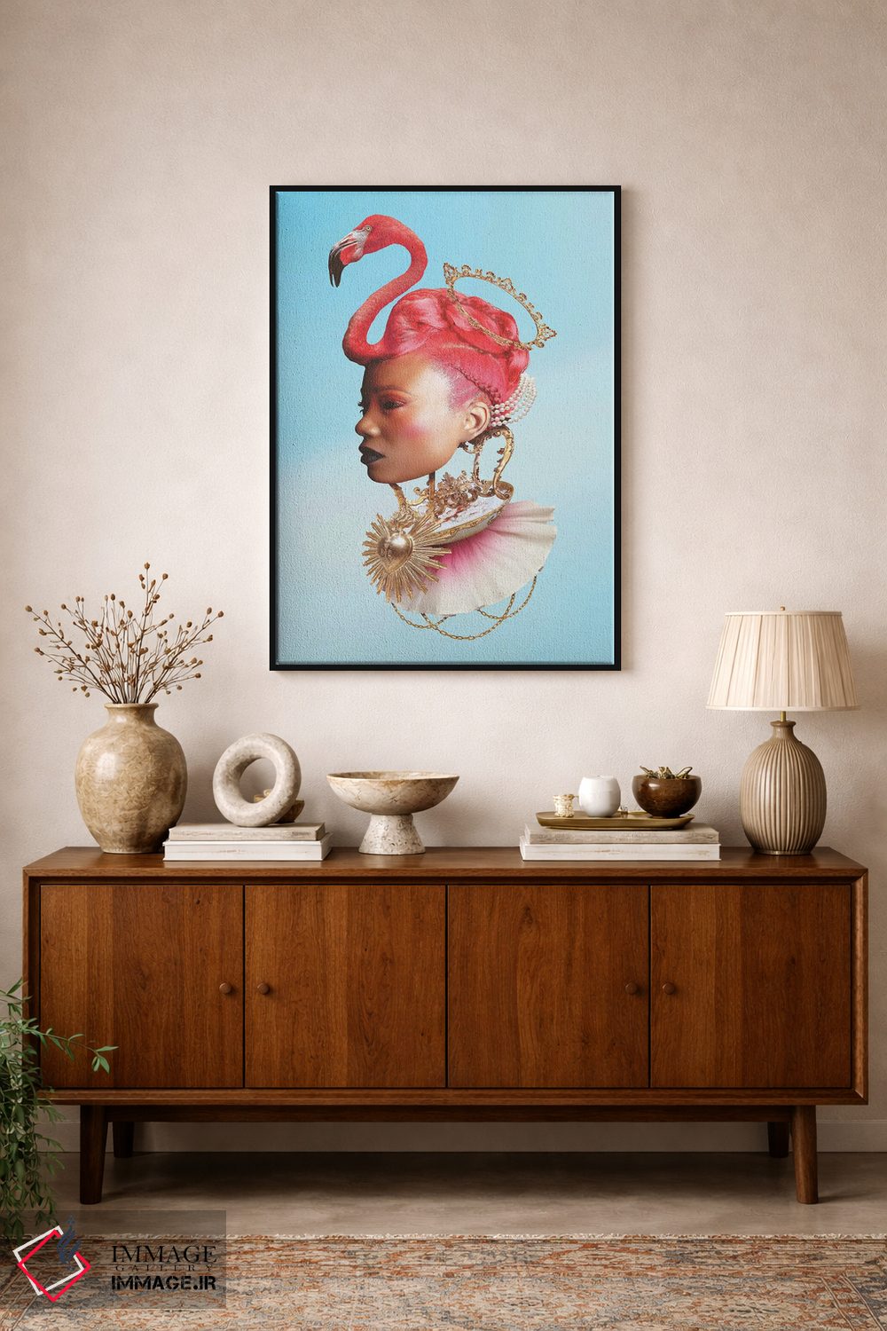 تابلو دکوراتیو ملکه قلب ها اثر جردن مارشاند - D2B