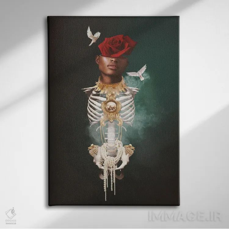 تابلو دکوراتیو ویرگو مورتم اثر جردن مارشاند - نمای روبهرو روی دیوار