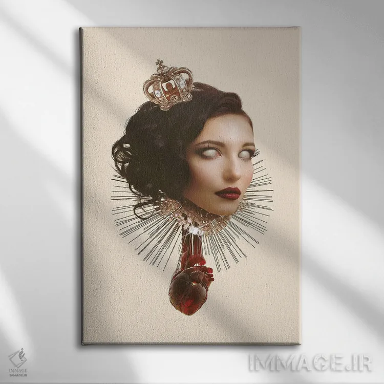 تابلو دکوراتیو دومینه کرده اثر جردن مارشاند - نمای روبهرو روی دیوار