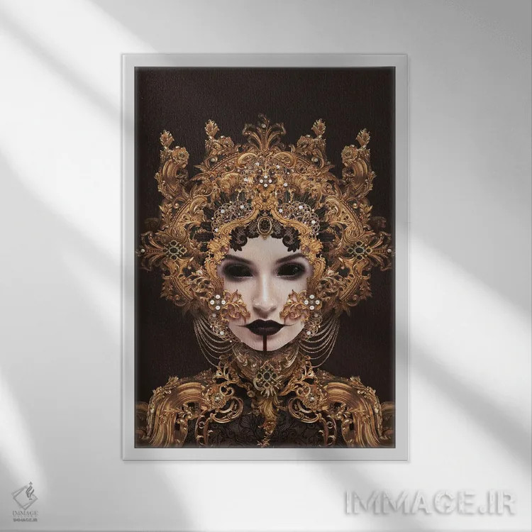 تابلو دکوراتیو سعادتمندی اثر جردن مارشاند - نمای قابدار سفید