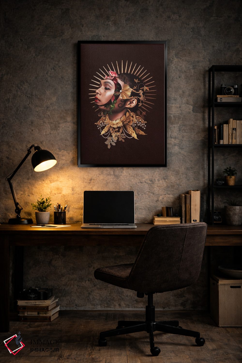 تابلو دکوراتیو بدون عنوان اثر جردن مارشاند - D6B