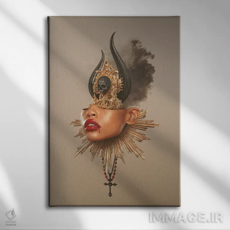 تابلو دکوراتیو دومینا ابسکورا اثر جردن مارشاند - نمای روبهرو روی دیوار