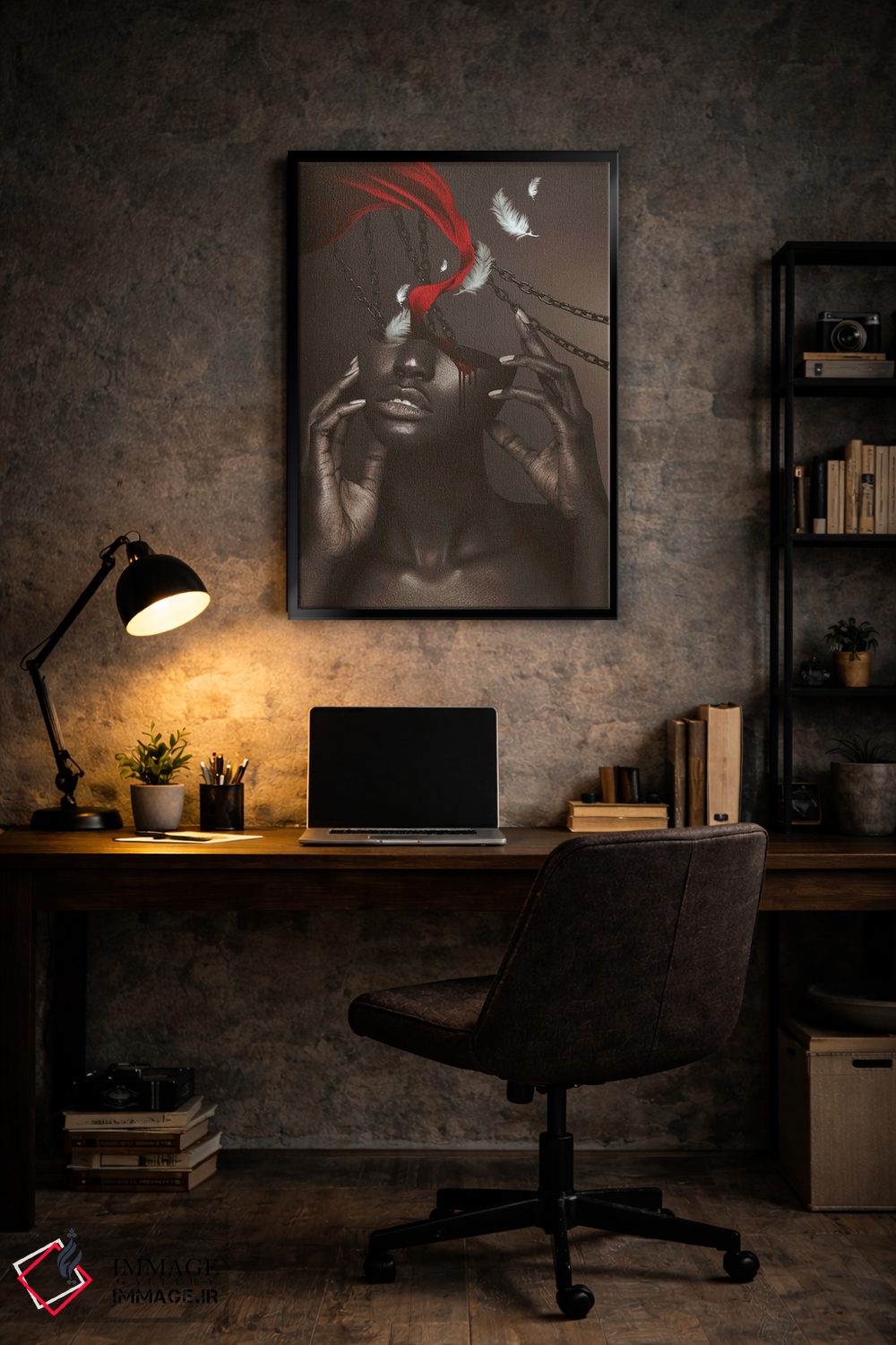 تابلو دکوراتیو زنجیرها اثر جردن مارشاند - D6B