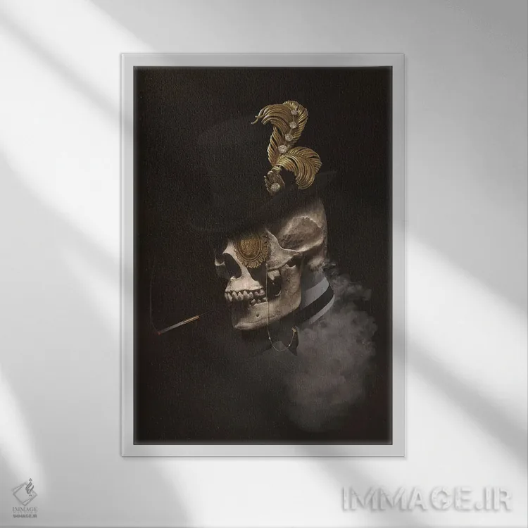 تابلو دکوراتیو جک اثر جردن مارشاند - نمای قابدار سفید