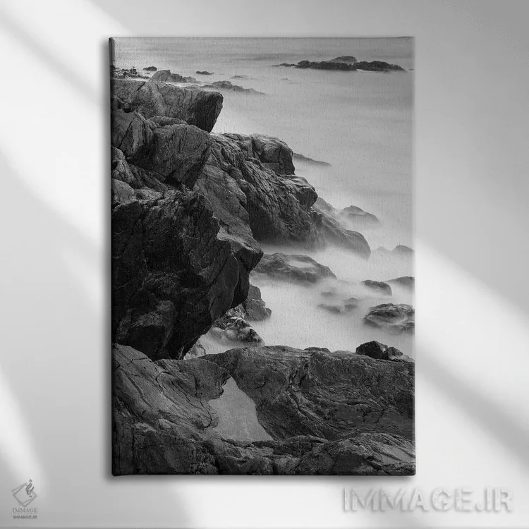 تابلو دکوراتیو Rye, New Hampshire II,صخره ها و موج ها، پارک ایالتی… اثر جری و مارسی مانکمن - نمای روبهرو روی دیوار