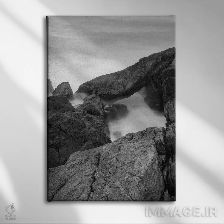 تابلو دکوراتیو Rye, New Hampshire I,صخره ها و موج ها، پارک ایالتی و… اثر جری و مارسی مانکمن - نمای روبهرو روی دیوار