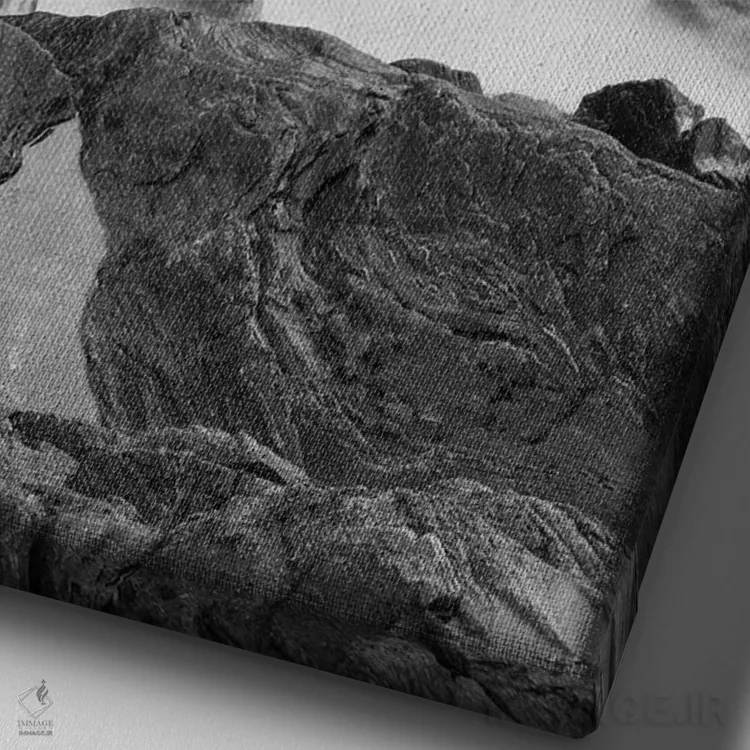 تابلو دکوراتیو Rye, New Hampshire II,صخره ها و موج ها، پارک ایالتی… اثر جری و مارسی مانکمن - نمای نزدیک بافت بوم