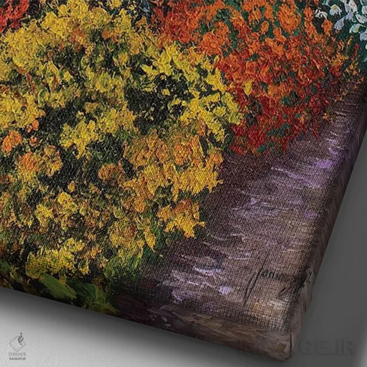 تابلو دکوراتیو ورودی باغ اثر ژان-مارک یانیاچیک - نمای نزدیک بافت بوم