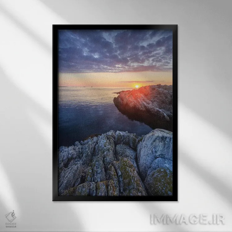 تابلو دکوراتیو New Hampshire II,طلوع آفتاب در جزیره اپلدور، جزایر ش… اثر جری و مارسی مانکمن - نمای قابدار مشکی