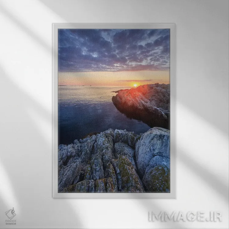 تابلو دکوراتیو New Hampshire II,طلوع آفتاب در جزیره اپلدور، جزایر ش… اثر جری و مارسی مانکمن - نمای قابدار سفید