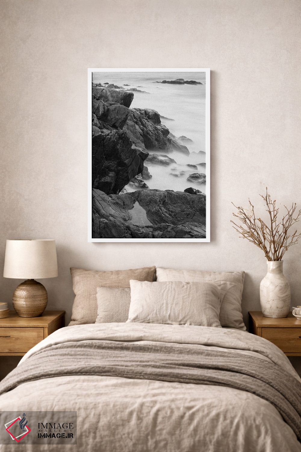 تابلو دکوراتیو Rye, New Hampshire II,صخره ها و موج ها، پارک ایالتی… اثر جری و مارسی مانکمن - D1W