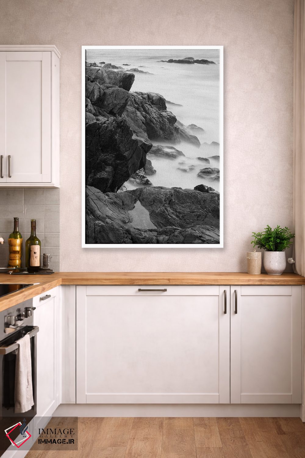 تابلو دکوراتیو Rye, New Hampshire II,صخره ها و موج ها، پارک ایالتی… اثر جری و مارسی مانکمن - D4W