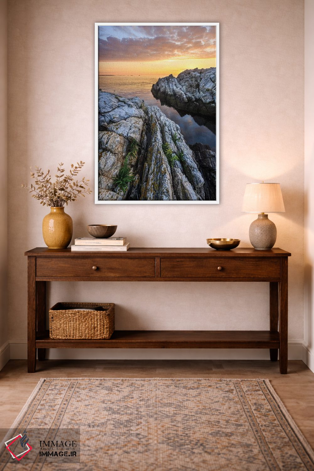 تابلو دکوراتیو New Hampshire I,طلوع آفتاب در جزیره اپلدور، جزایر شو… اثر جری و مارسی مانکمن - D2W