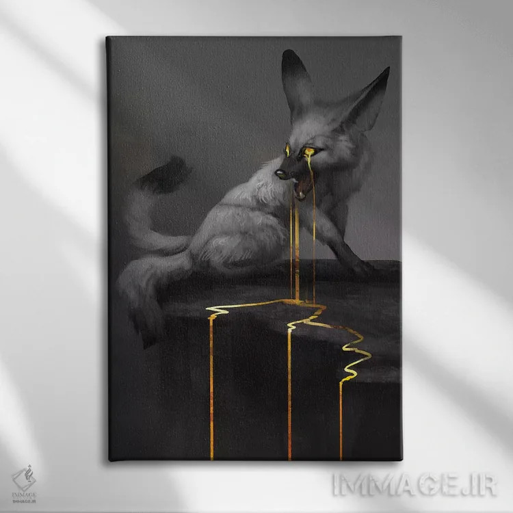تابلو دکوراتیو فرسودگی اثر جید مری ین - نمای روبهرو روی دیوار
