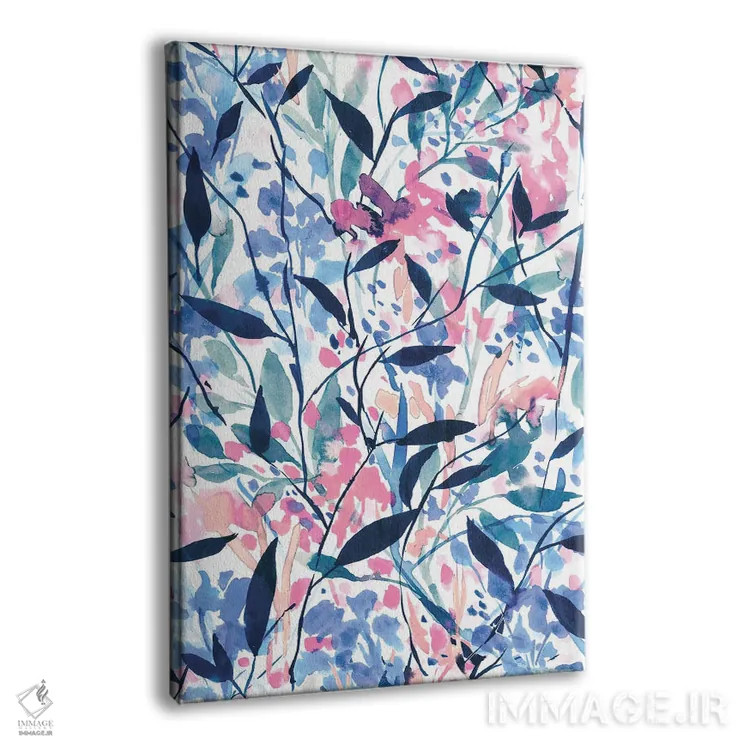 تابلو مدرن گل های وحشی آبی سرگردان اثر ژاکلین مالدونادو - نمای پرسپکتیو محصول