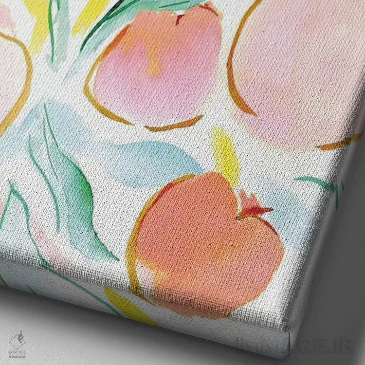 تابلو دکوراتیو هلوگون اثر ژاکلین مالدونادو - نمای نزدیک بافت بوم