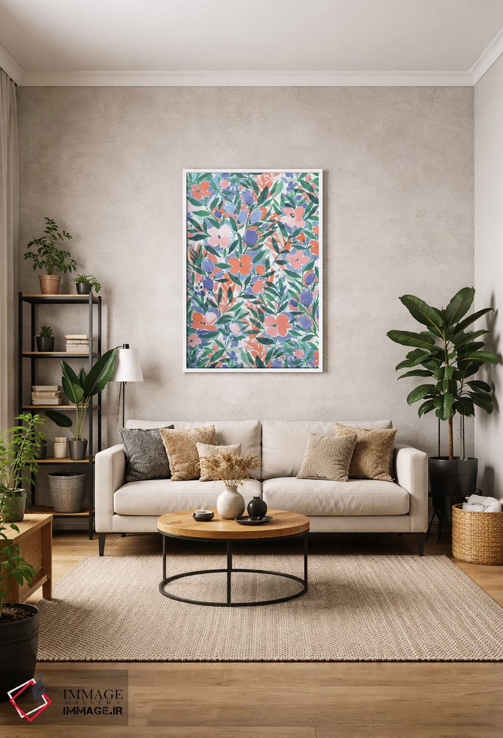 تابلو مدرن مرجان بی خیال اثر ژاکلین مالدونادو - D1W