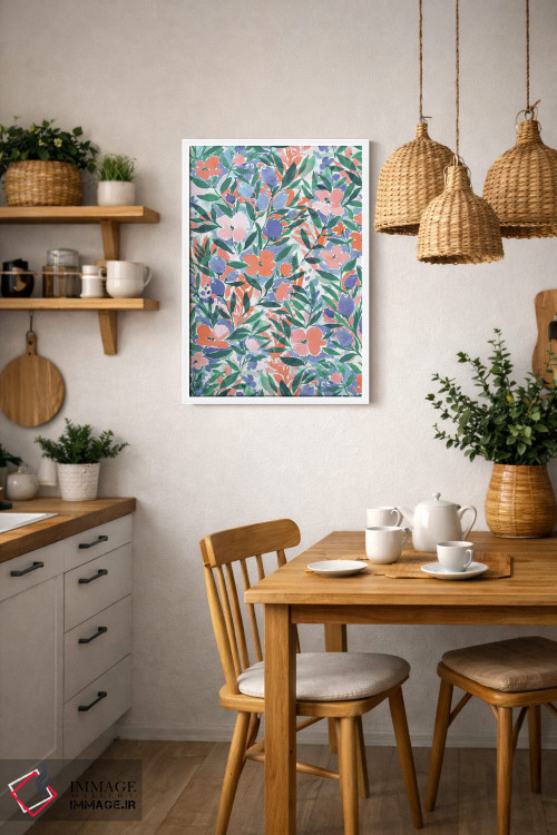 تابلو مدرن مرجان بی خیال اثر ژاکلین مالدونادو - D3W