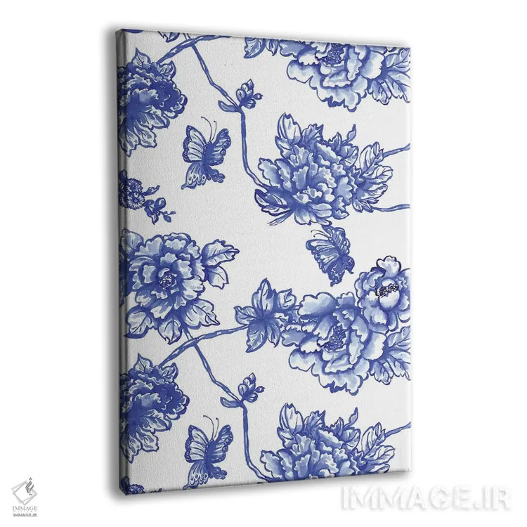 تابلو مدرن گل های سبک چینی اثر ژاکلین مالدونادو - نمای پرسپکتیو محصول