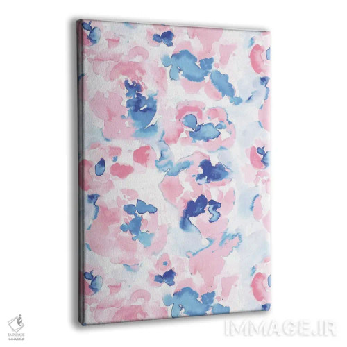 تابلو انتزاعی گیاهان انتزاعی رنگ پاستلی سرگردان اثر ژاکلین مالدونادو - نمای پرسپکتیو محصول