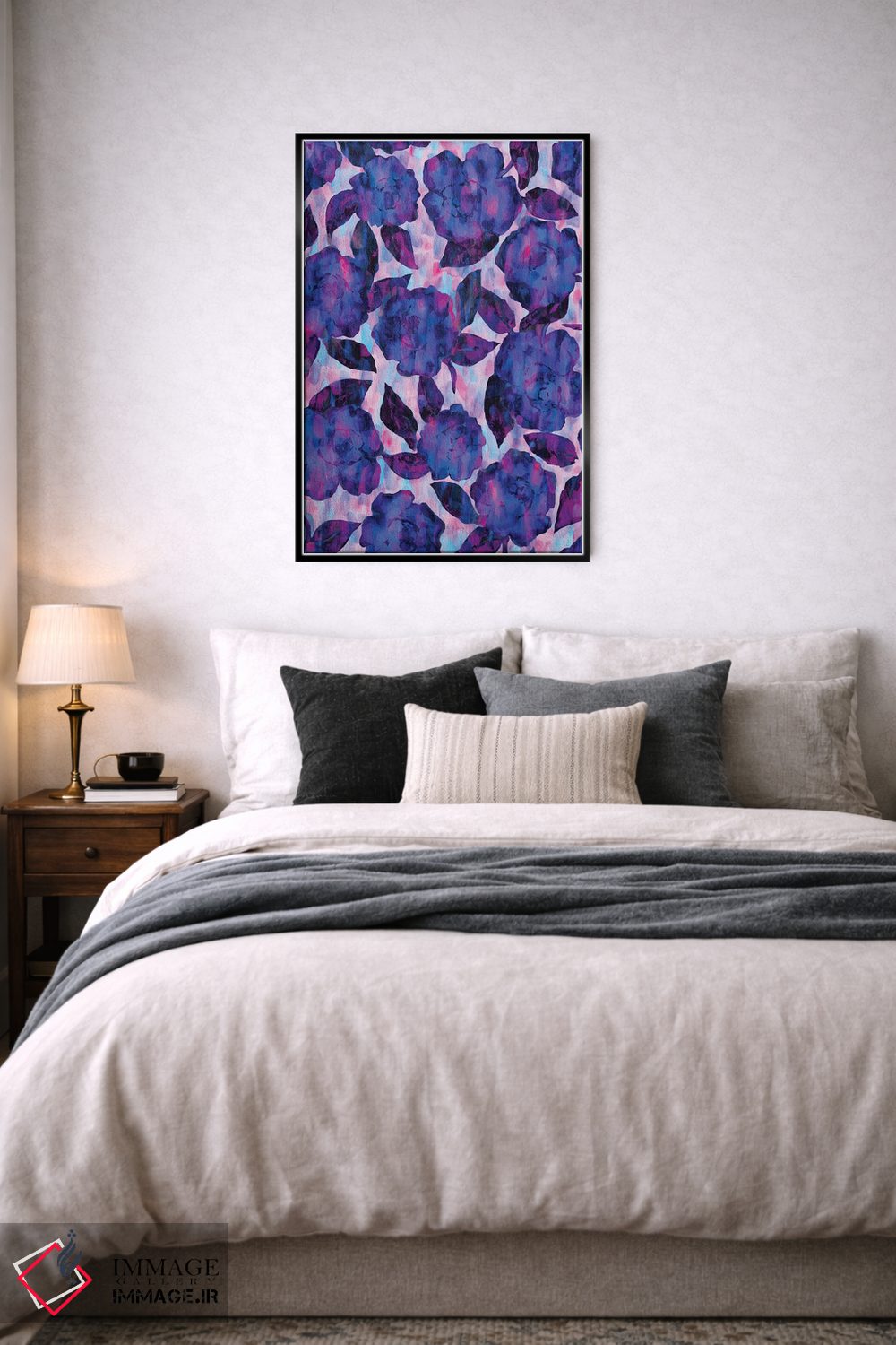 تابلو دکوراتیو دسته گل گلبرگ عاشقانه اثر ژاکلین مالدونادو - D6B