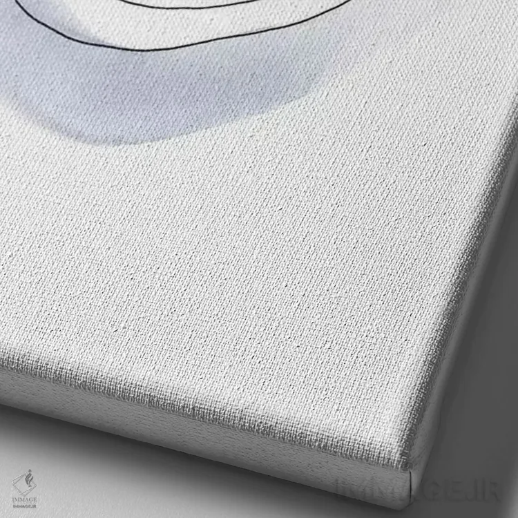 تابلو دکوراتیو گربه خطی اثر ژاکلین مالدونادو - نمای نزدیک بافت بوم