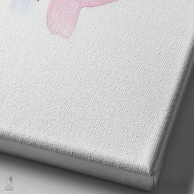 تابلو دکوراتیو مریم خطی اثر ژاکلین مالدونادو - نمای نزدیک بافت بوم