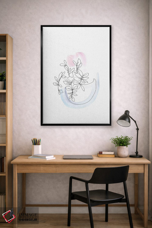 تابلو دکوراتیو گیاه شناسی خطی اثر ژاکلین مالدونادو - D2B