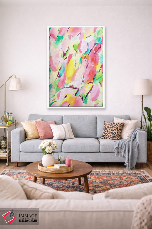 تابلو انتزاعی بهار هم حسی اثر ژاکلین مالدونادو - D1W