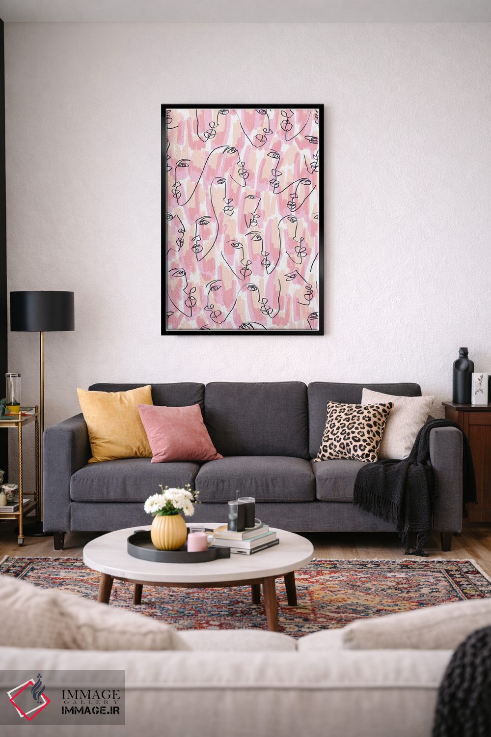 تابلو دکوراتیو شعله های دوقلو اثر ژاکلین مالدونادو - D4B