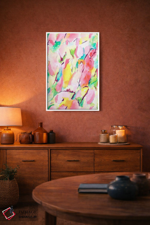 تابلو انتزاعی بهار هم حسی اثر ژاکلین مالدونادو - D2W