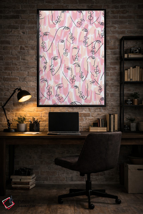 تابلو دکوراتیو شعله های دوقلو اثر ژاکلین مالدونادو - D6B