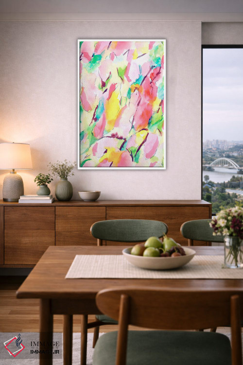 تابلو انتزاعی بهار هم حسی اثر ژاکلین مالدونادو - D6W