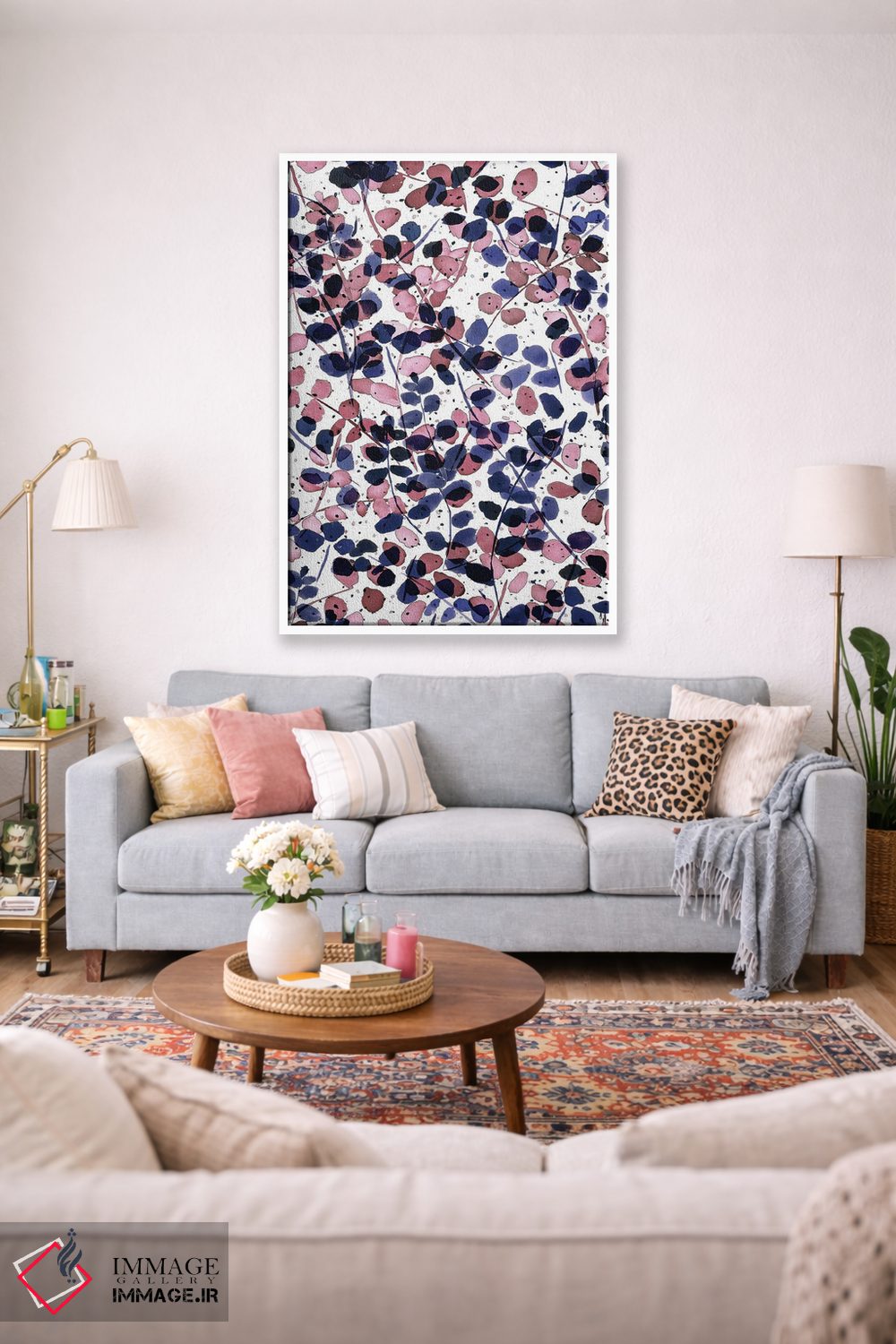 تابلو مدرن هم افزایی نیلی یاسی اثر ژاکلین مالدونادو - D1W