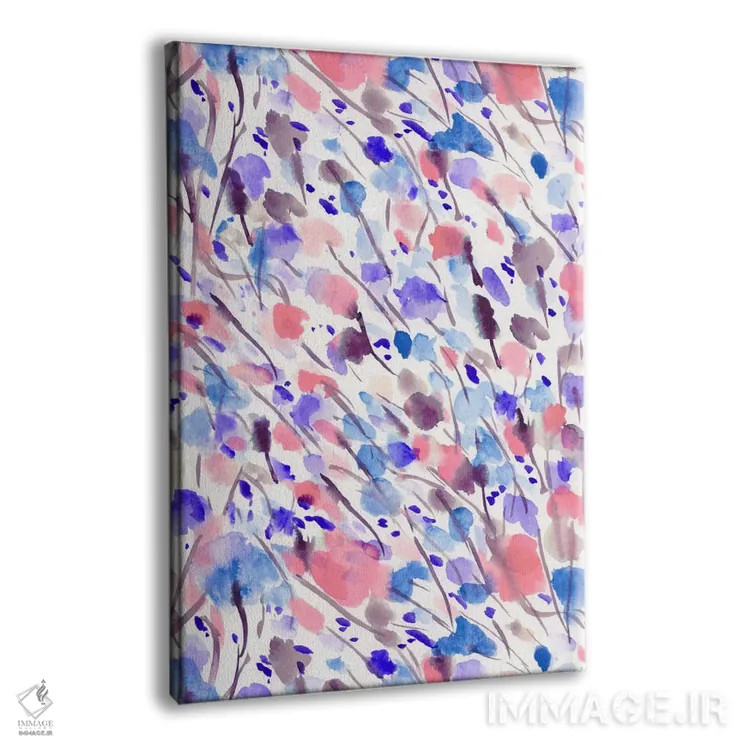 تابلو دکوراتیو طبیعت وحشی زردآلوی آبی اثر ژاکلین مالدونادو - نمای پرسپکتیو محصول