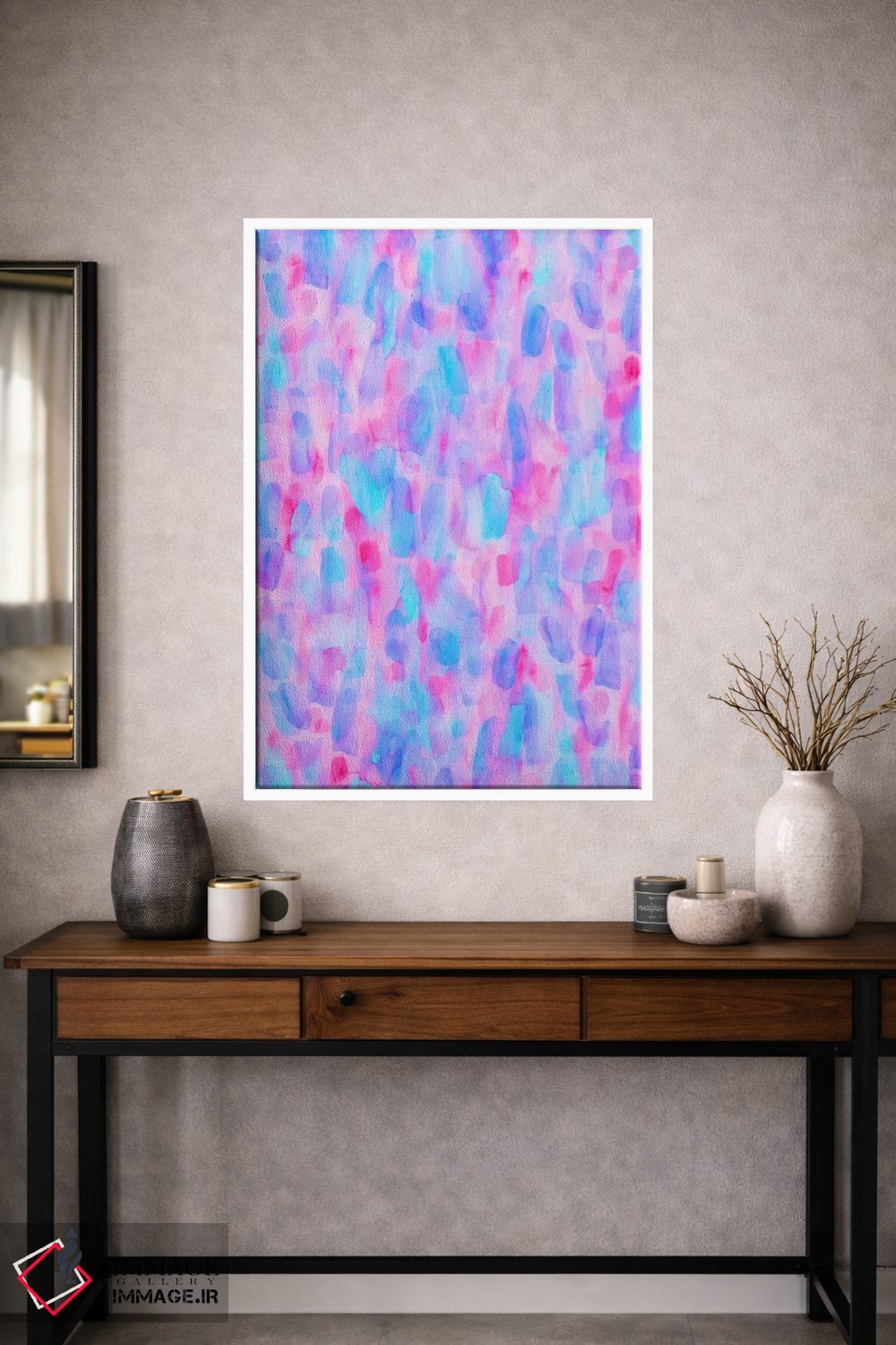 تابلو انتزاعی شیدایی گلبرگ ها اثر ژاکلین مالدونادو - D1W