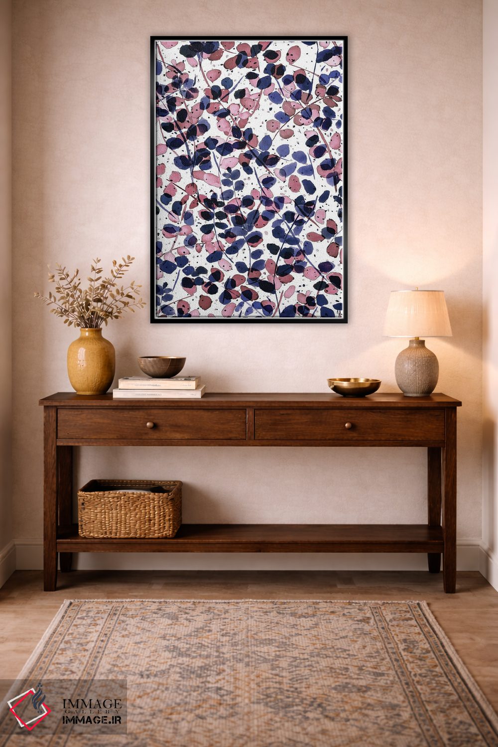 تابلو مدرن هم افزایی نیلی یاسی اثر ژاکلین مالدونادو - D3B