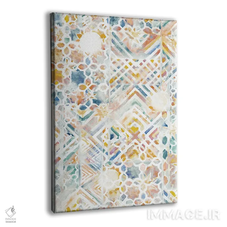 تابلو دکوراتیو ترکیب موزاییکی اثر ژاکلین مالدونادو - نمای پرسپکتیو محصول