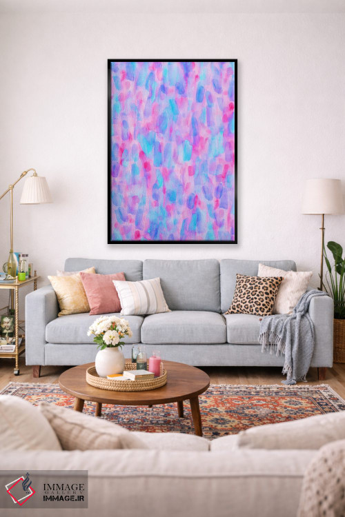 تابلو انتزاعی شیدایی گلبرگ ها اثر ژاکلین مالدونادو - D2B