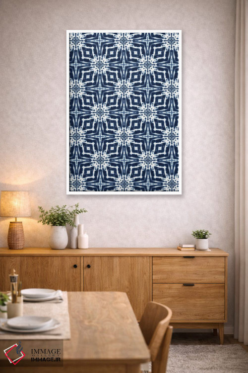 تابلو دکوراتیو شیبوری آبرنگی نیلی اثر ژاکلین مالدونادو - D3W