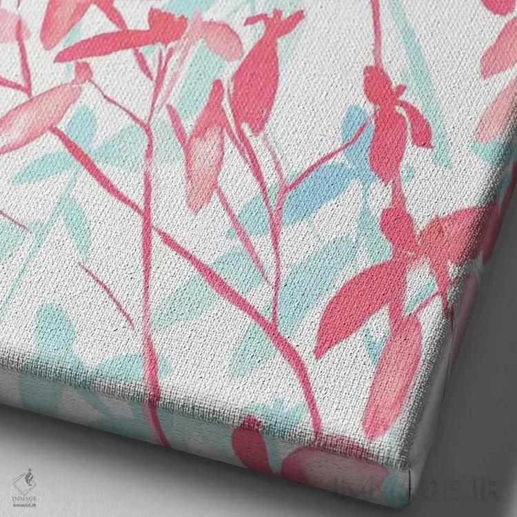 تابلو دکوراتیو پیش آگاهی مرجانی اثر ژاکلین مالدونادو - نمای نزدیک بافت بوم