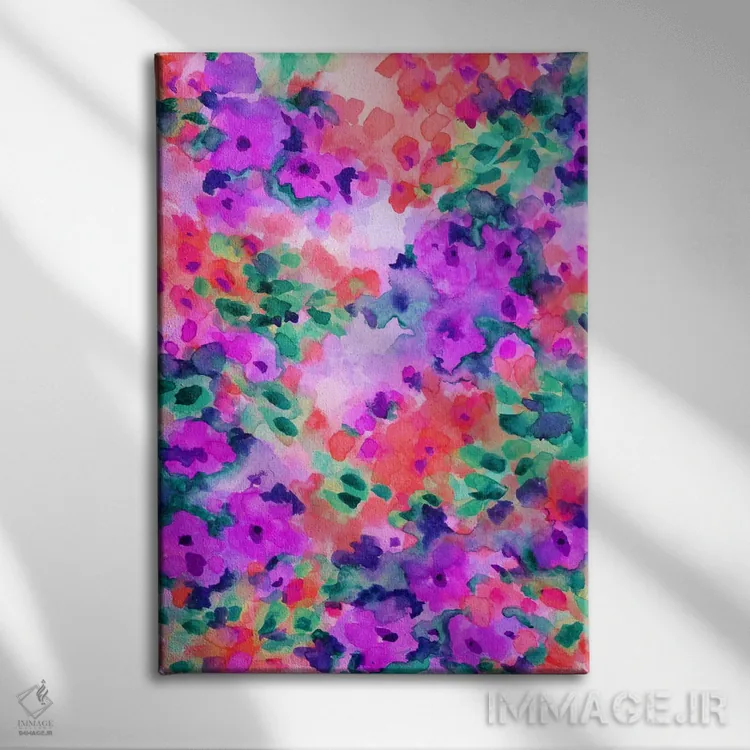 تابلو دکوراتیو شکوفا شدن ۲ اثر ژاکلین مالدونادو - نمای روبهرو روی دیوار