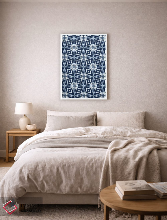 تابلو دکوراتیو شیبوری آبرنگی نیلی اثر ژاکلین مالدونادو - D6W